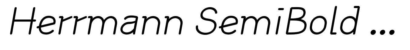 Herrmann SemiBold Italic